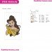 Belle Beauty And The Beast Embroidery Design