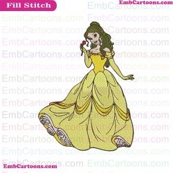 Belle Beauty And The Beast Embroidery Design 2