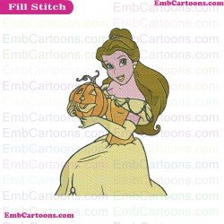 Belle Halloween Embroidery Design