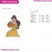 Belle Halloween Embroidery Design