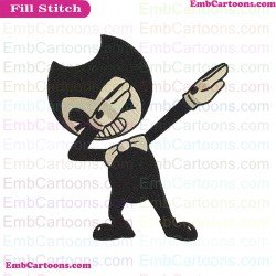 Bendy And The Ink Machine Dancing Embroidery Design