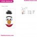Bert Face Sesame Street Embroidery Design