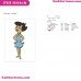 Betty Rubble The Flintstones Embroidery Design