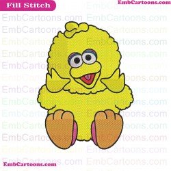 Big Bird Baby Sesame Street Embroidery Design