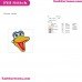 Big Bird Face Sesame Street Embroidery Design
