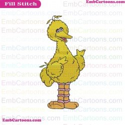 Big Bird Sesame Street Embroidery Design