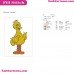 Big Bird Sesame Street Embroidery Design