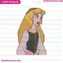 Black Cauldron Eilonwy Pretty Embroidery Design