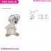 Black Cauldron Gurgi Cute Embroidery Design