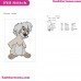 Black Cauldron Gurgi Cute Embroidery Design