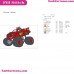 Blaze 1 Monster Machines Embroidery Design