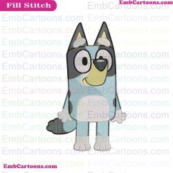 Bluey Bluey Friends Embroidery Design