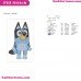 Bluey Bluey Friends Embroidery Design