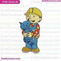 Bob And Pilchard Bob The Builder Embroidery Design 2