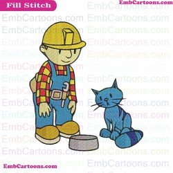 Bob And Pilchard Bob The Builder Embroidery Design 3