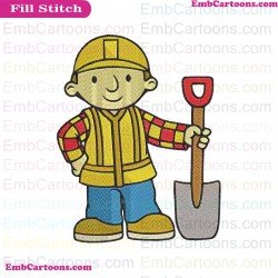 Bob The Builder Embroidery Design 3
