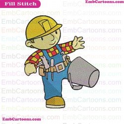 Bob The Builder Embroidery Design 4