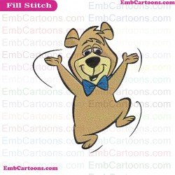 Boo-Boo Yogi Bear Embroidery Design