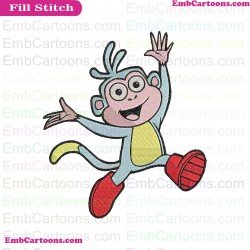Boots Dora And Friends Embroidery Design