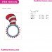 Border And Circal And Dots And Hat Dr Seuss Embroidery Design
