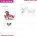 Born To Dr Seuss The Cat In The Hat Embroidery Design