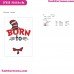 Born To Dr Seuss The Cat In The Hat Embroidery Design
