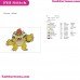 Bowser Super Mario Bros Embroidery Design 2