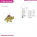 Bowser Super Mario Bros Embroidery Design 2