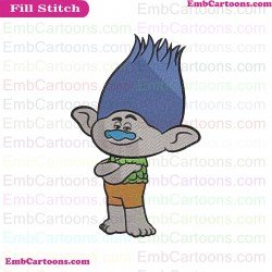 Branch Blue Trolls Embroidery Design