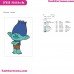 Branch Blue Trolls Embroidery Design
