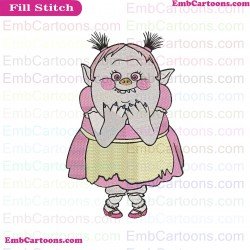 Bridget Trolls Embroidery Design