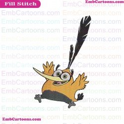 Bubbles Angry Birds Embroidery Design