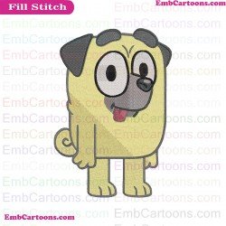 Buddy Bluey Friends Embroidery Design