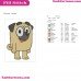 Buddy Bluey Friends Embroidery Design