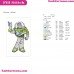 Buzz Lightyear Toy Story Embroidery Design