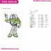 Buzz Lightyear Toy Story Embroidery Design