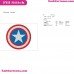 Captain America Logo Embroidery Design