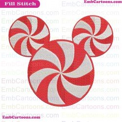 Caramel Mickey Mouse Embroidery Design