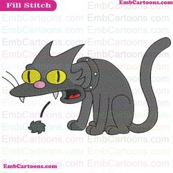 Cat The Simpsons Embroidery Design