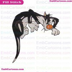Cat Tweety And Sylvester Embroidery Design