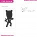 Catboy Silhouettes PJ Masks Embroidery Design