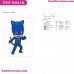 Catboy Silhouettes PJ Masks Embroidery Design 2