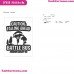 Caution Falling Ahead Battle Bus Maximum Capacity Svg Embroidery Design