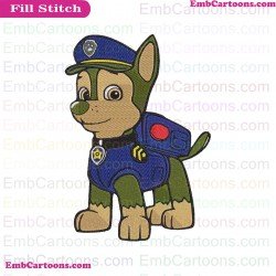 Chase Paw Patrol Embroidery Design