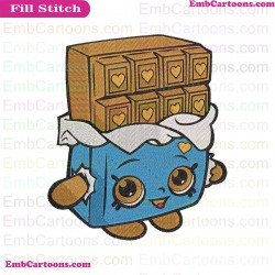 Cheeky Chocolate Shopkins Embroidery Design