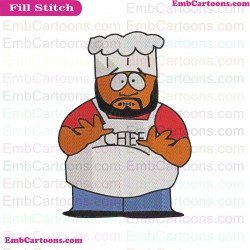 Chef South Park Embroidery Design 2