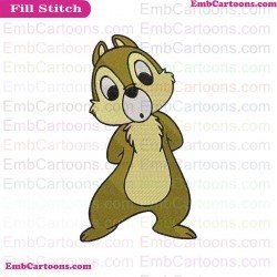 Chip And Dale Embroidery Design