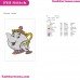 Chip And Mrs Potts Beauty And The Beast Embroidery Design
