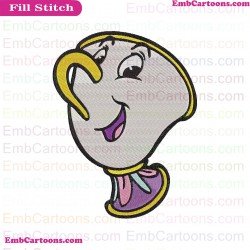 Chip Potts Beauty And The Beast Embroidery Design