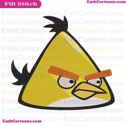 Chuck Face 2 Angry Birds Embroidery Design